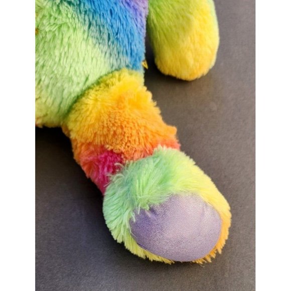 Build A Bear Rainbow Tie Dye Neon Teddy - Picture 8 of 12